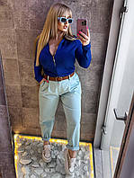 Женские джинсы baggy, с поясом, черные, бежевые, белые, хаки, шоколадные, голубые.