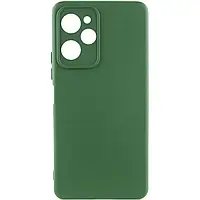 Чохол Silicone Case Lakshmi з закритою камерою на Xiaomi Poco X5 Pro 5G (Зелений / Dark green)