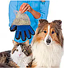 Рукавичка для вичісування шерсті тварин True Touch. Масажна рукавиця для котів і собак, фото 2