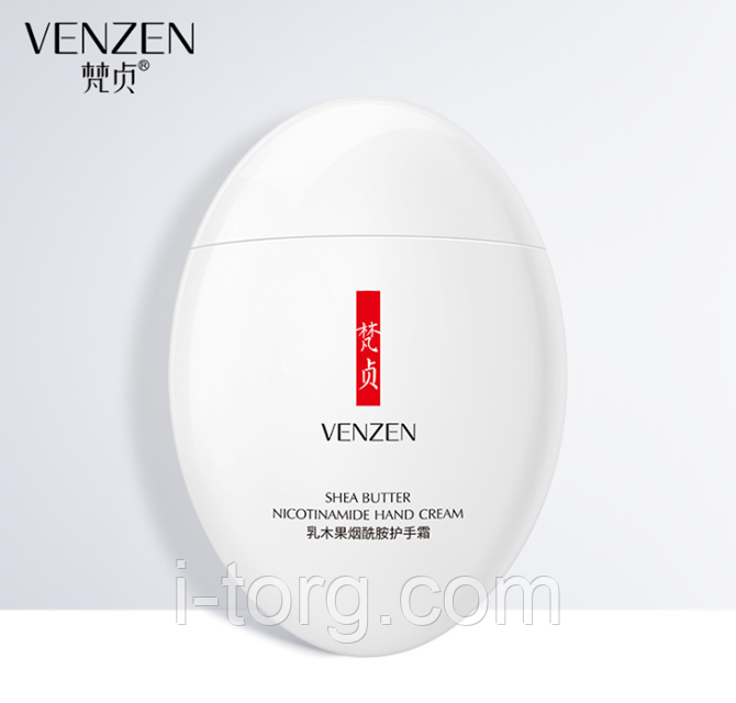Крем для рук з нікотинамідом та олією Ши Venzen Shea Butter Nicotinamide Hand Cream, 60 г.