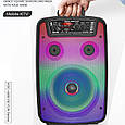 Переносна акустична система MEGAFOX OTY-808 (8"x1) (10 W) (бездротовий Мікрофон + пульт) 2400 mAh, фото 8
