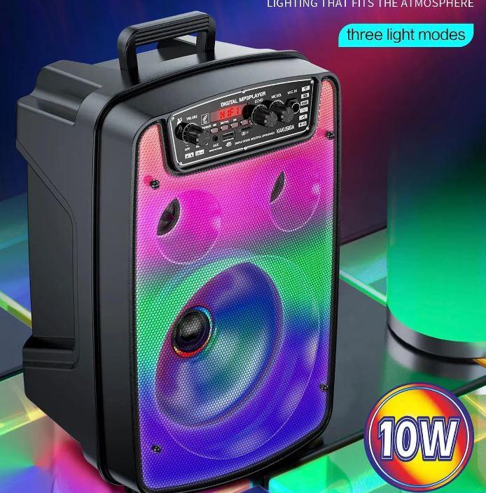Переносна акустична система MEGAFOX OTY-808 (8"x1) (10 W) (бездротовий Мікрофон + пульт) 2400 mAh