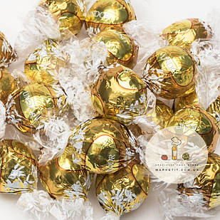 Шоколадні цукерки Lindt Lindor Weiss, білий шоколад із праліне, ваги