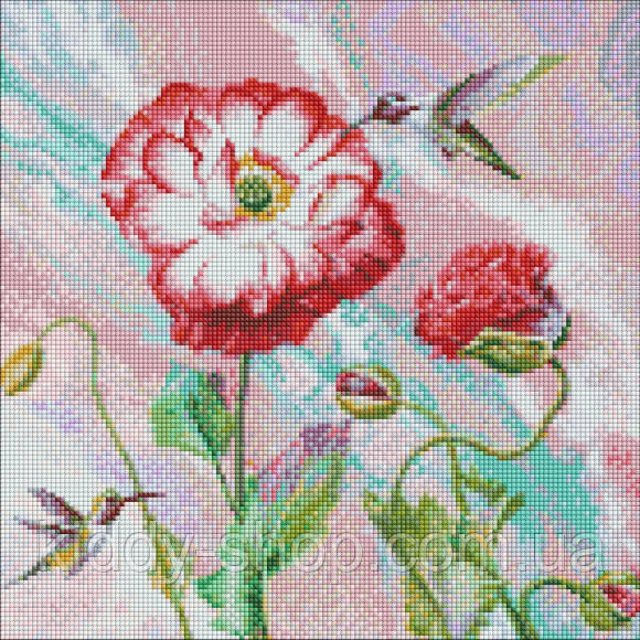 Діамантова мозаїка Легкий етюд©Ira Volkova, 40х40см