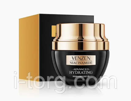 Антивіковий крем для обличчя з ніацинамідом Venzen Niacinamide Essence Cream, 50 г.