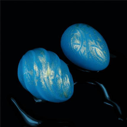 Вагінальні кульки Ocean's Toner Egg Set II, яйцеподібна форма, блакитні, фото 1