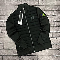 Весенняя черная куртка Stone Island