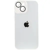 Силіконовий сапфіровий чохол з захистом камери на Apple iPhone 14 Plus (6.7") (Білий / White)