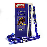 Ручка стирається "The BEST" довжина листа 1:8, 0,5 мм, синя, 12шт/етик.