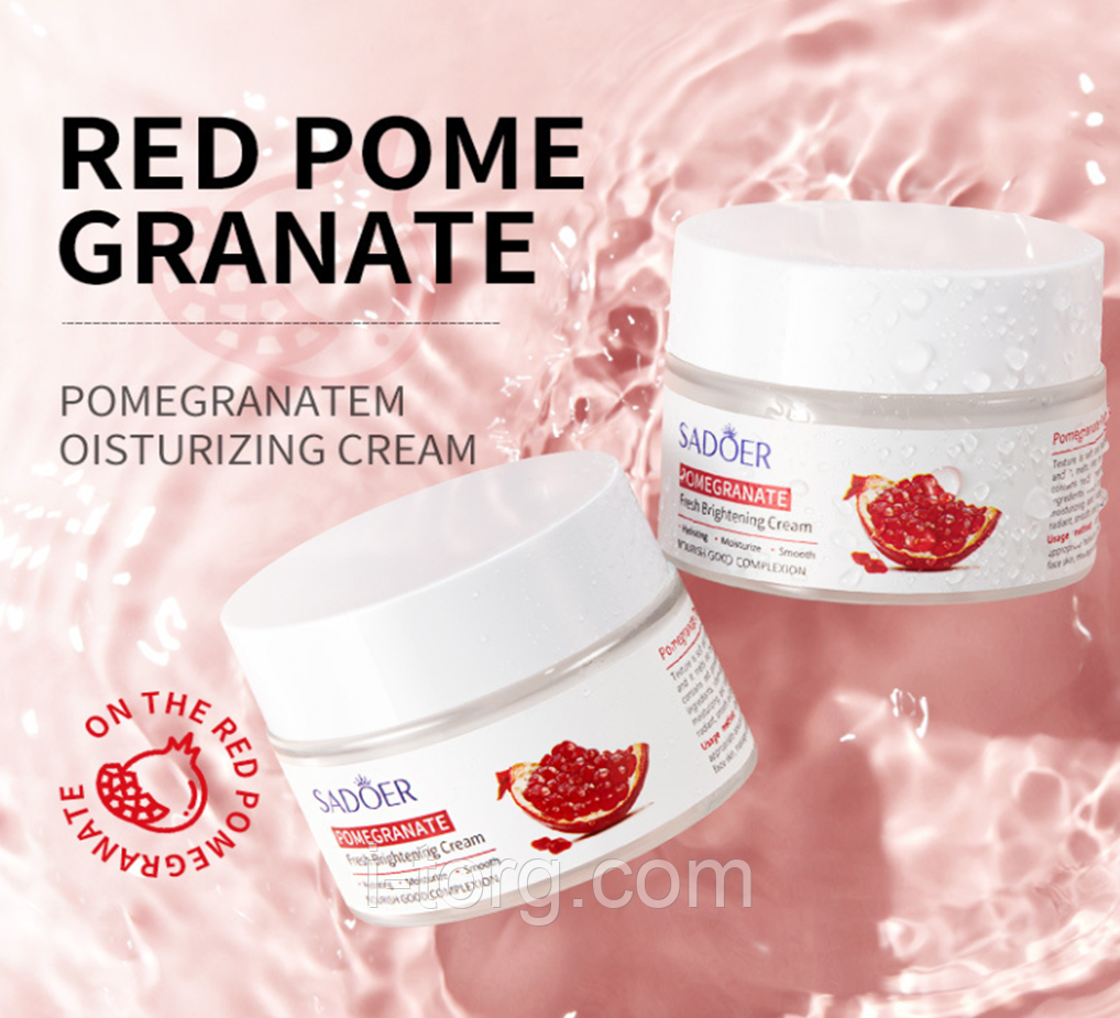 Освіжаючий крем для обличчя з екстрактом граната Sadoer, 50 г.
