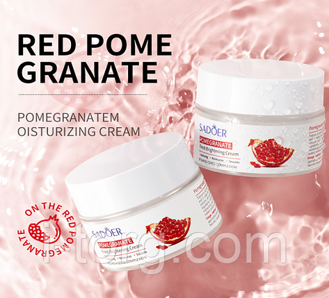 Освіжаючий крем для обличчя з екстрактом граната Sadoer, 50 г., фото 1
