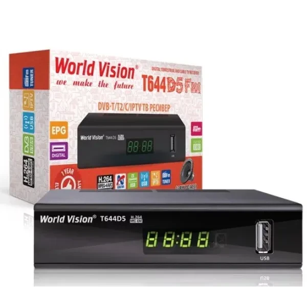 Ресивер World Vision T644D5 FM Black