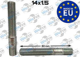 Шпилька колісна двохстороння M14х1,5х80 шліц 14 ELLIS