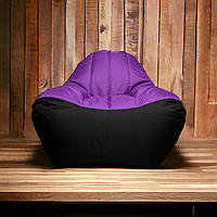 Бескаркасное кресло мешок фиолетовый диван XXL
