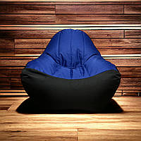 Бескаркасное кресло мешок синий диван XXL