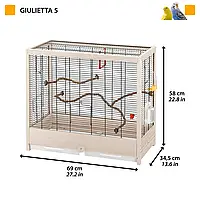 Деревянная клетка для птиц Ferplast Giulietta 5, 69*34,5*58см