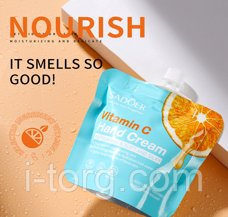 Зволожуючий крем для рук із вітаміном С Sadoer, 30г., фото 1
