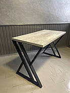 Стіл письмовий у стилі лофт "Серія 8" обідній стіл, фото 4