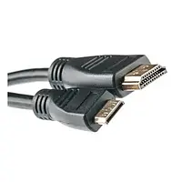 Відео-кабель PowerPlant KD00AS1192 HDMI(тато)miniHDMI(тато), 0,5m Black