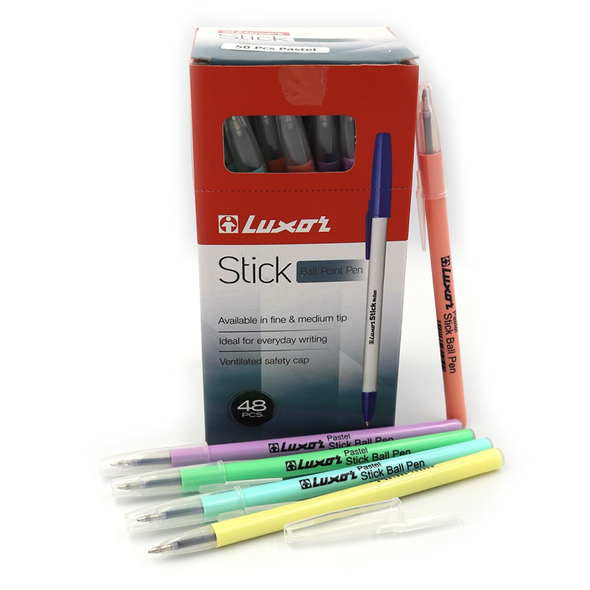 Ручка шариковая "Stick NEON " син.