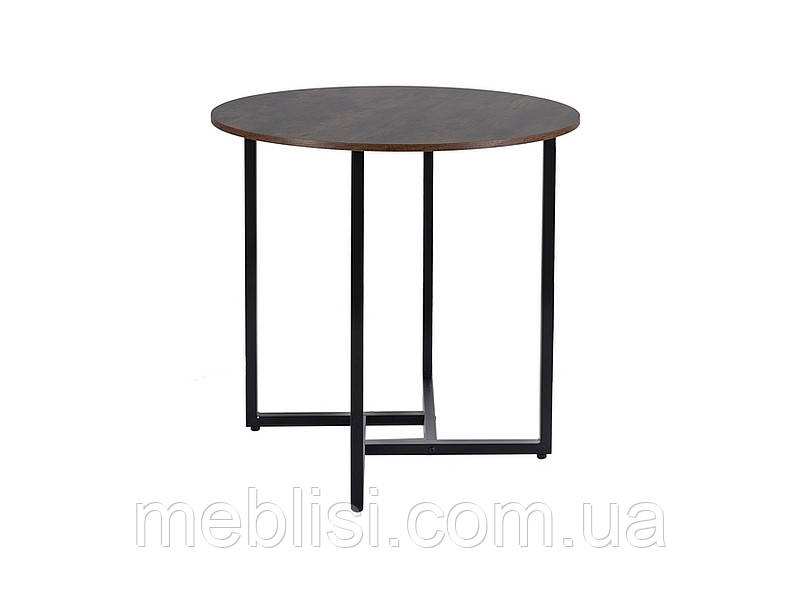 Стіл 80 коричневий, ніжки чорні ALTO II 80X80 /76 (Signal)