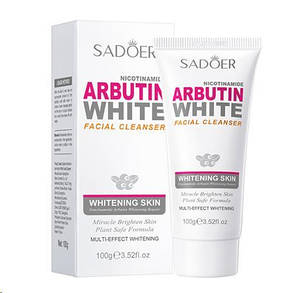 Пінка для обличчя відбілююча Sadoer Niacinamide Arbutin White, 100 г., фото 2