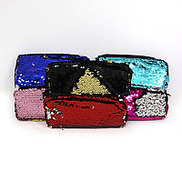 Пенал тканинний 1від. з паєтками "Style" 21*8,5*4см 1PC/OPP/етик