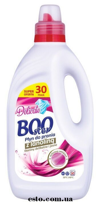 Гель для прання Booster Delicate 1,5 л 30 праньГель для прання Booster Delicate 1,5 л 30 прань