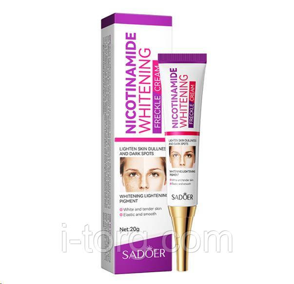 Крем для шкіри навколо очей з нікотинамідом Sadoer, 20 г.