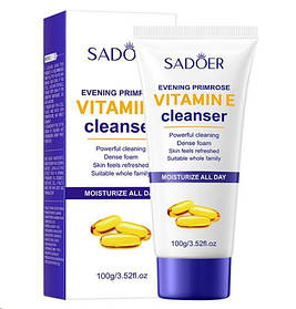 Средство для умывания с маслом вечерней примулы и витамином Е Sadoer, 100 мл.