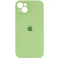 Чохол Silicone Case з захистом камери на Apple iPhone 13 (6.1") (М'ятний / Mint)