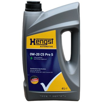 Моторне масло синтетичне 0W-20 C5 Pro S (4L) 0W-20 C5 Pro S (4L), Hengst Oil, 870800000,