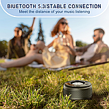 Динамік для душу з Bluetooth, портативні колонки Bluetooth 5.3 зі звуком HD, водонепроникність IPX7, фото 6