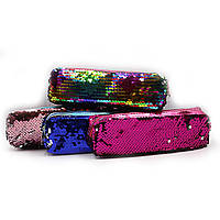 Пенал з паєтками "Стиль", 1 одягнув, 21*7*3,5 см, mix