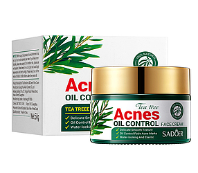 Крем для обличчя проти акне з олією чайного дерева Sadoer, 50 г.