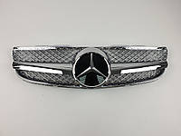 Решетка радиатора на Mercedes SL-Class R230 2006-2008 год AMG стиль ( Хром ) от xata.shop