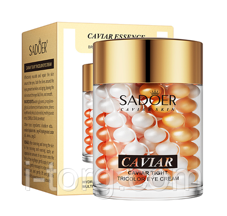 Крем для омолоджування шкіри навколо очей з екстрактом ікри Sadoer, 60 г., фото 1