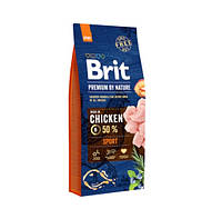 Сухой корм для собак с высокими затратами энергии Brit Premium Sport 15кг