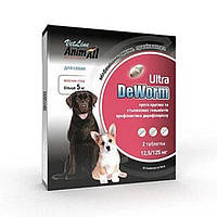 AnimAll VetLine DeWorm Ultra Антигельминтный препарат для собак весом от 5 кг 2 табл