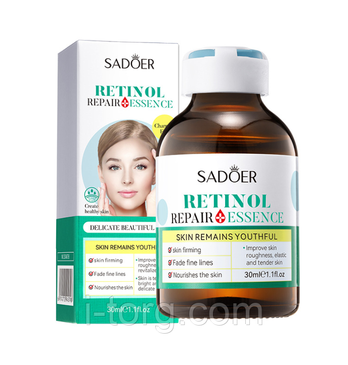 Сироватка, що відновлює, для обличчя з ретинолом Sadoer, 30 мл.