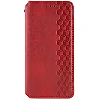 Чохол-книжка GETMAN кубик на Samsung Galaxy A25 5G (Червоний)