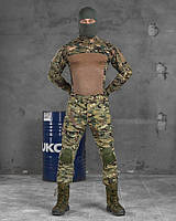 Тактический костюм военный рипстоп мультикам Штурмовой костюм убакс штаны с наколенниками рипстоп