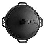 Казан чавунний азійський з кришкою 15 л Brizoll, фото 3