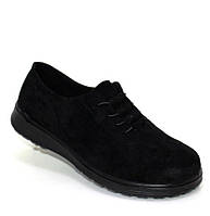 Зручні жіночі замшеві туфлі чорний