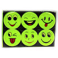 Наклейки світловідбивні "Усмішка" 100PCS без/етика