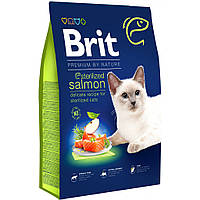 Сухой корм для стерилизованных кошек и котов Brit Premium Sterilized Salmon 8 кг