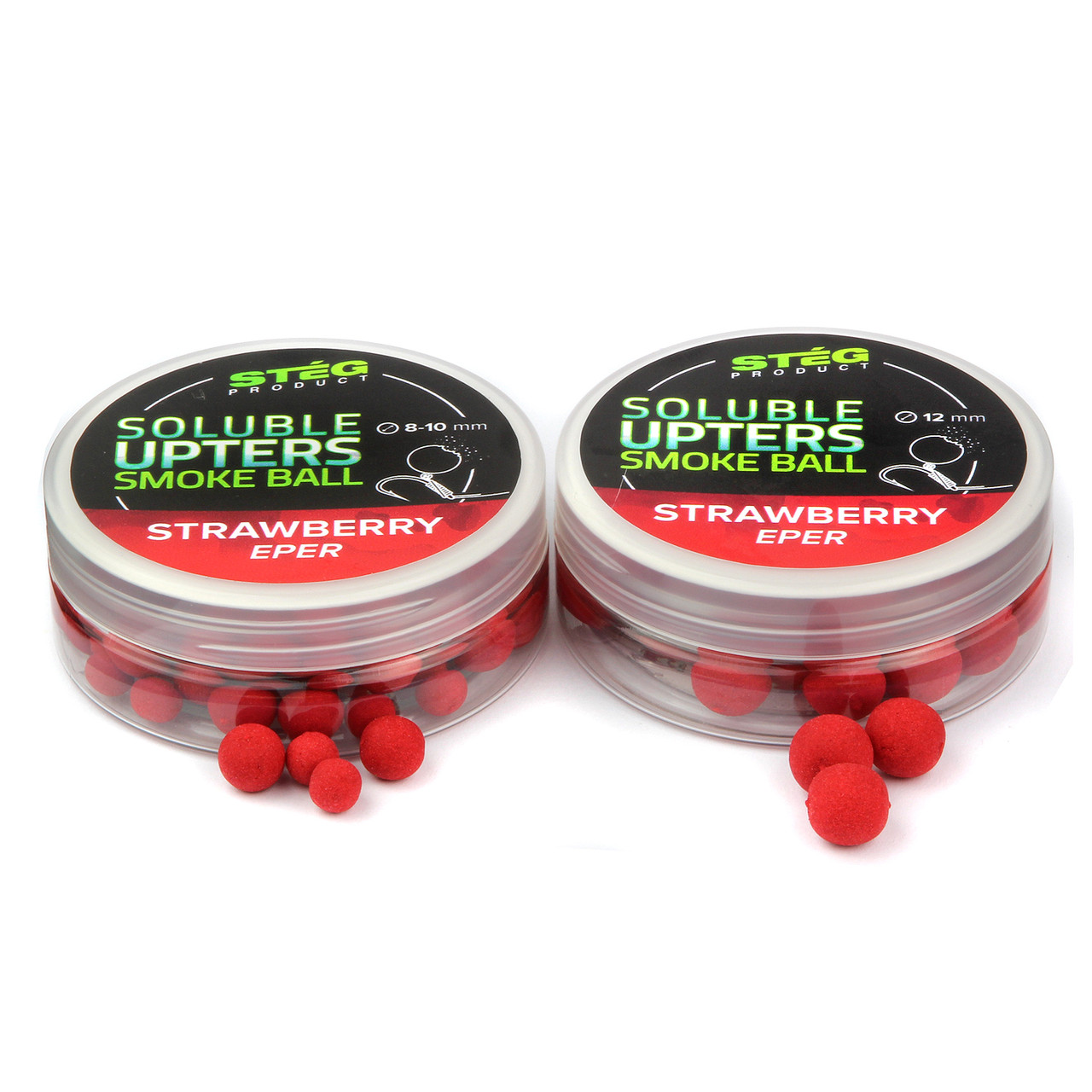 Розчинний вафтерс Steg Product soluble Wafters Smoke Ball 8-10 мм Strawberry, фото 1