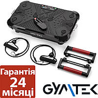 Виброплатформа Gymtek + пульт + эспандеры + упоры XP600 / черно-красный Вибрационные платформы