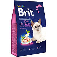 Сухой корм для взрослых кошек всех пород Brit Premium by Nature Adult Chicken 8 кг