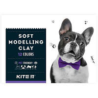 Пластилин Kite Dogs восковой 12 цветов, 240 г (K22-1086) top